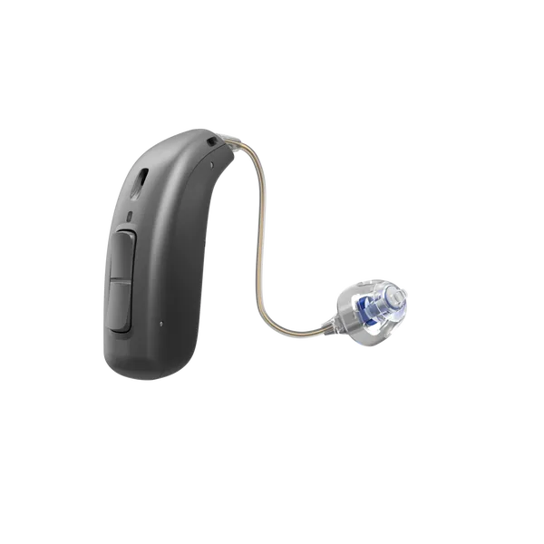 Oticon Opn S miniRITE R Left C092SteelGrey LEDoff Speaker60 OpenDome 500pctSize cdn optimized